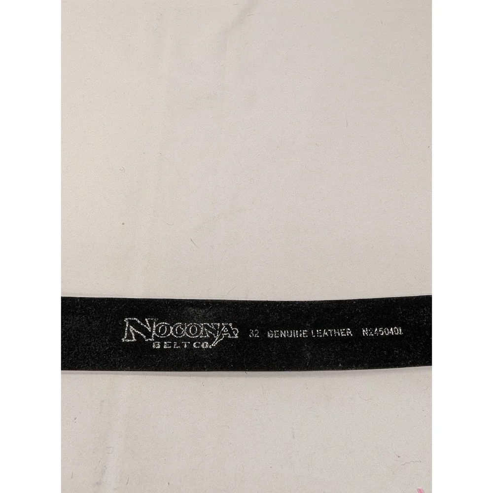 Black‎ Genuine Leather Nocona Silver Pendent 32